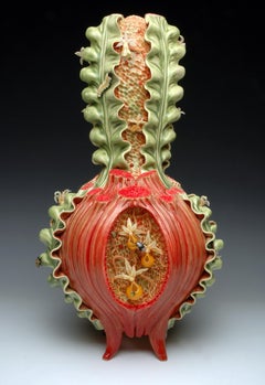 "Vase Form 12", Contemporary, Ceramic, Sculpture, Glass, Porcelain, Glaze