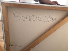 Jungle Mood, abstract expressionist painting black and blue