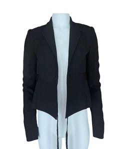 Bonnie Young Black Wool Blazer Jacket, Size 2 w/ Tags