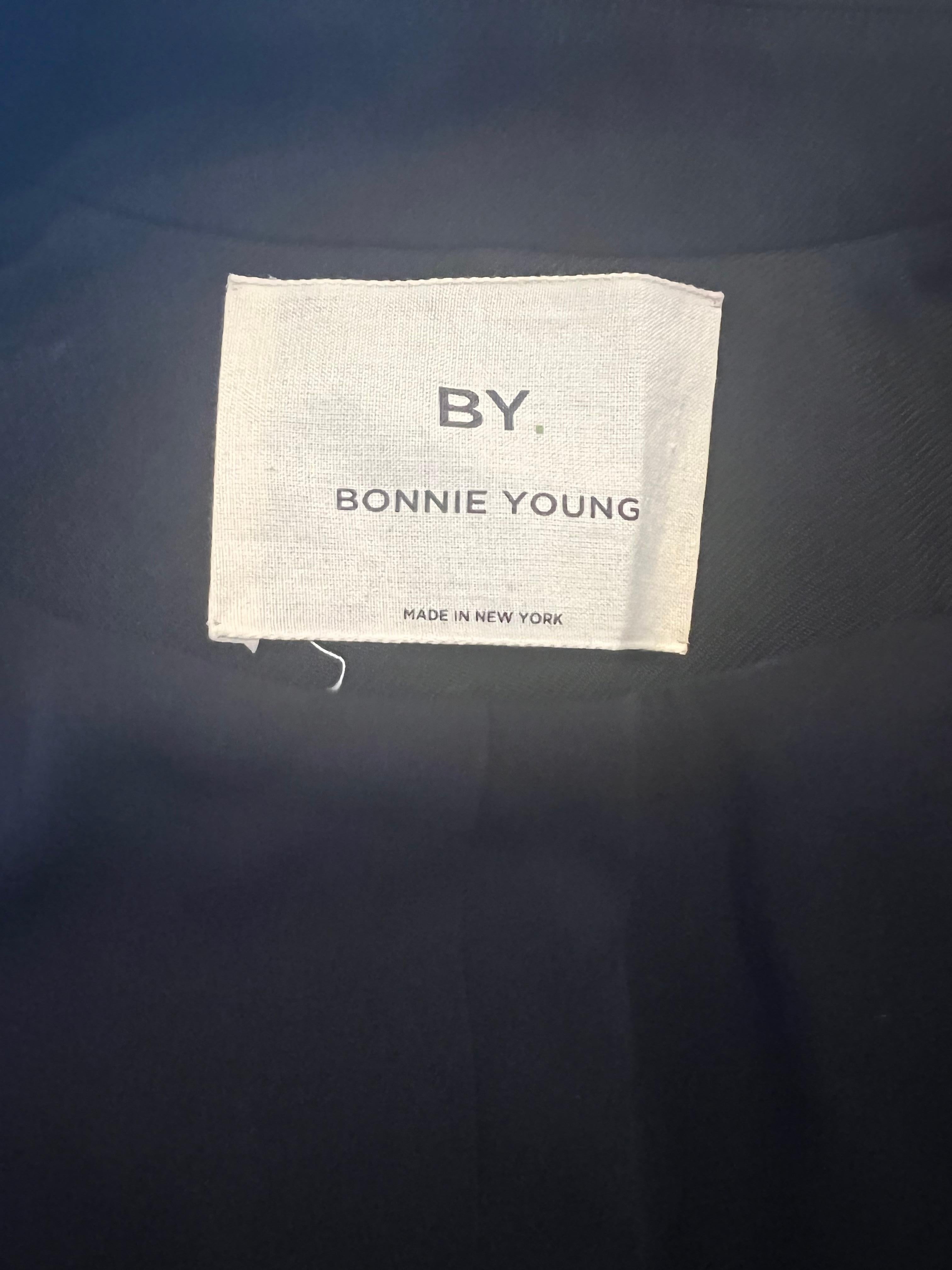 Bonnie Young Black Wool Blazer Jacket, Size 2 w/ Tags For Sale 5