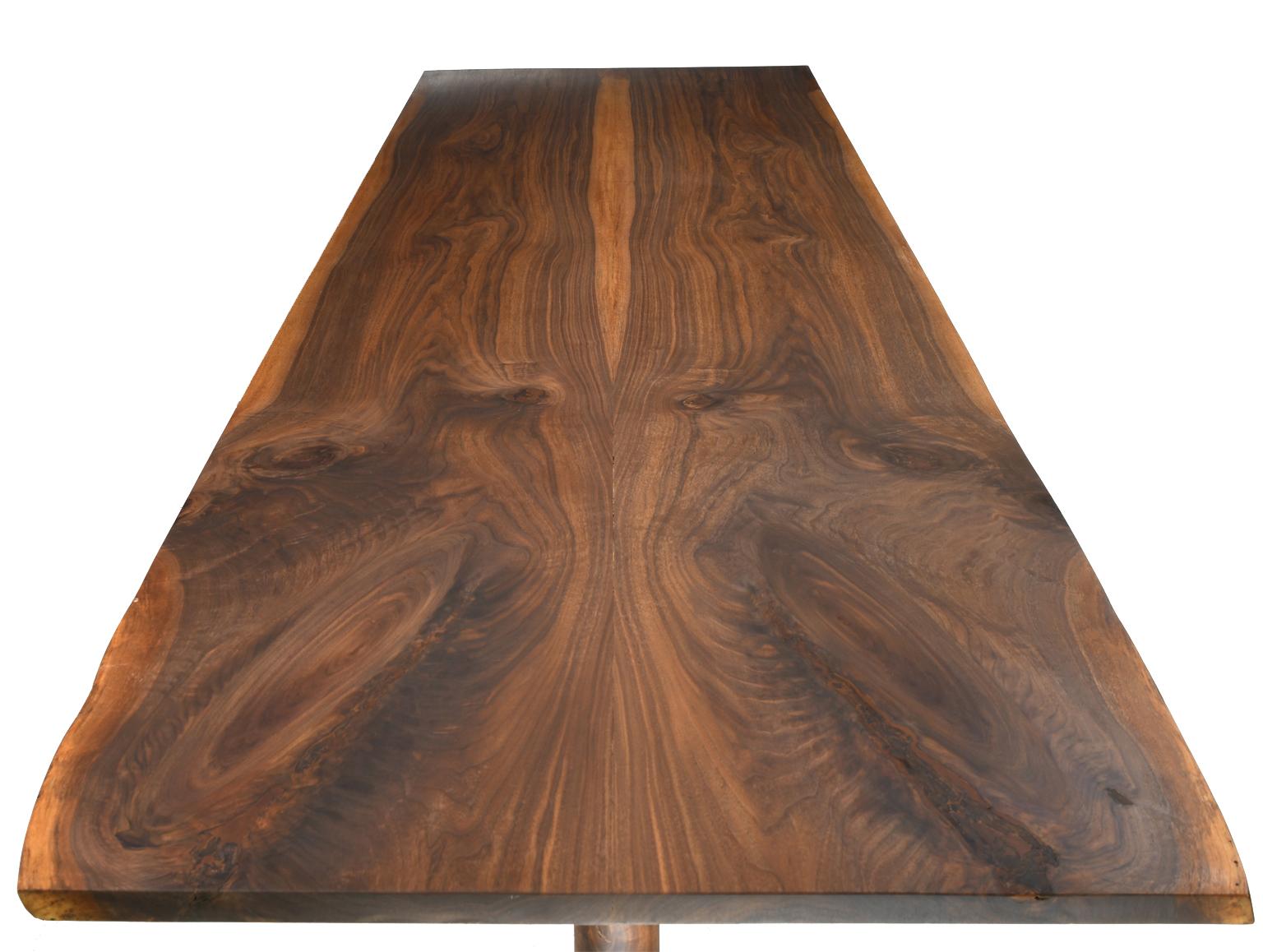 Bonnin Ashley Custom-Made Dining Table in Black Walnut w/ Hand Rubbed Oil Finish In New Condition For Sale In Miami, FL