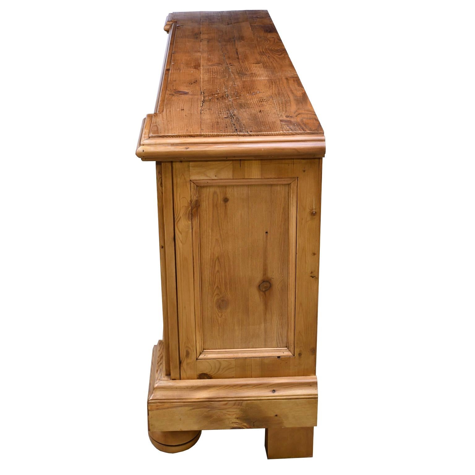 Bonnin Ashley Custom Made Neoclassical Cabinet in Reclaimed European Pine 5