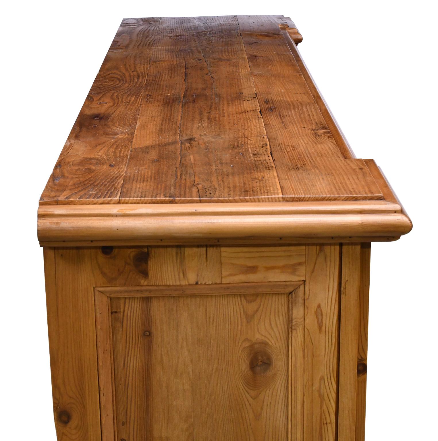 Bonnin Ashley Custom Made Neoclassical Cabinet in Reclaimed European Pine 6