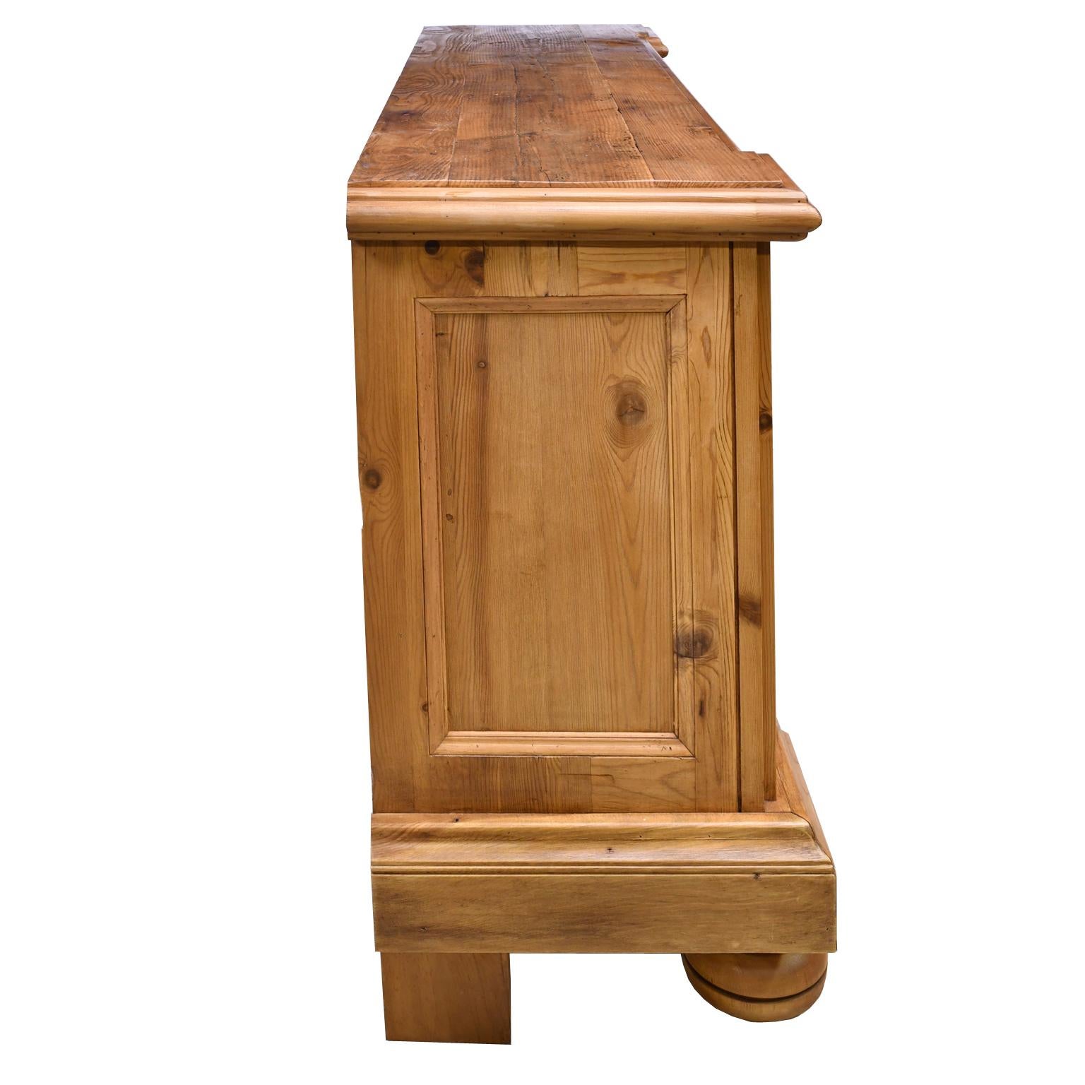 Bonnin Ashley Custom Made Neoclassical Cabinet in Reclaimed European Pine 4