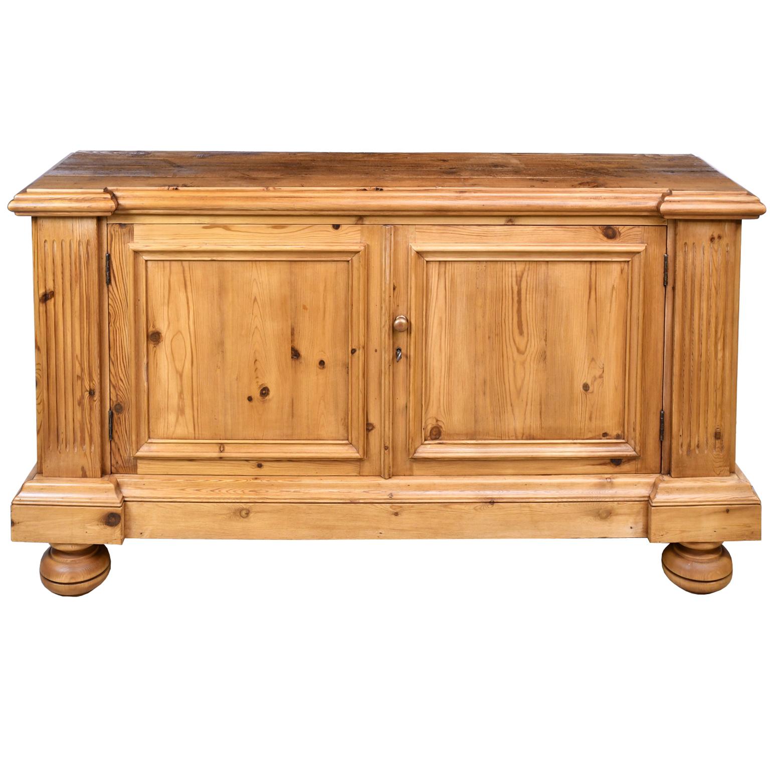 Bonnin Ashley Custom Made Neoclassical Cabinet in Reclaimed European Pine 8