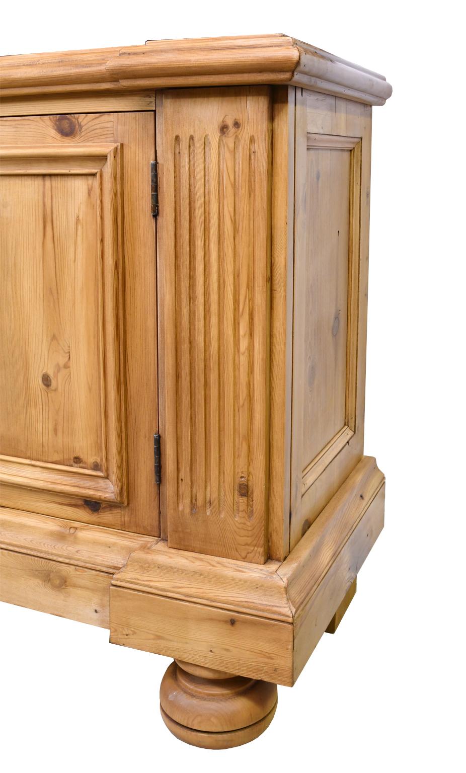 Bonnin Ashley Custom Made Neoclassical Cabinet in Reclaimed European Pine 1