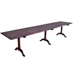 12' Long Bonnin Ashley Custom-Made Dining Table/ Sideboard in Fumed Black Walnut