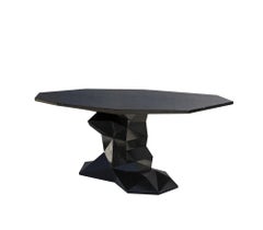 Table de salle à manger Bonsai noire en bois verni fait à la main - Boca do Lobo