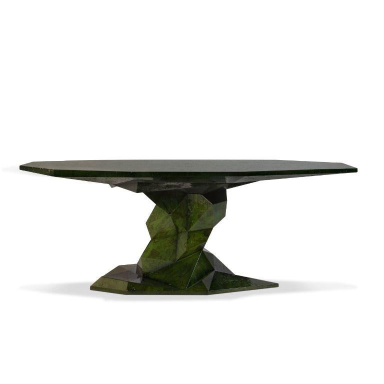 Portuguese Bonsai Dining Table with Black High Gloss Varnish Finish For Sale
