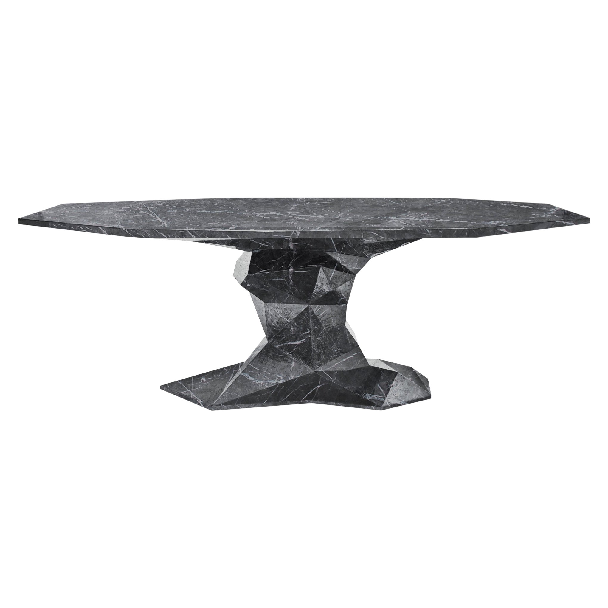 Mesa de comedor de mármol sintético Bonsai  - Barniz Pintado a Mano Fibra de Vidrio - Boca Do Lobo