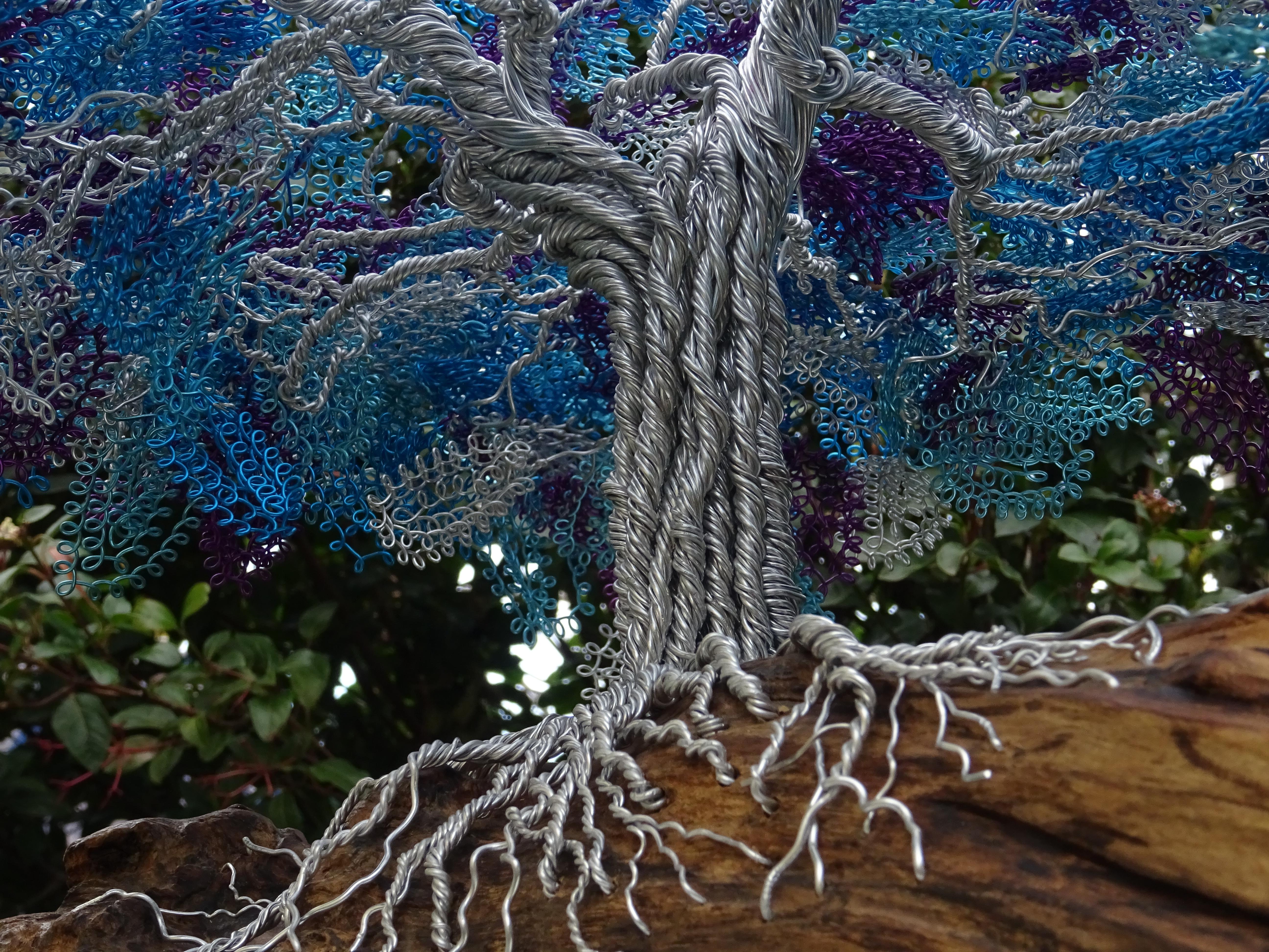 Bonsai „Jacaranda-Baum“, handgefertigt in Italien, einzigartiges Stück, vom Künstler signiert. (21. Jahrhundert und zeitgenössisch) im Angebot