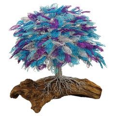 Bonsai "Jacaranda tree", Handmade in Italy, Unique piece, Signed by the artist.