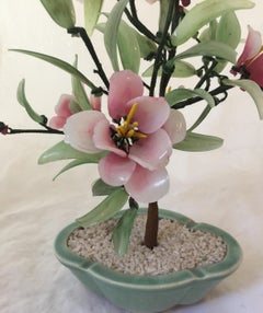 Bonsai Pink 1980, Glass and Wood