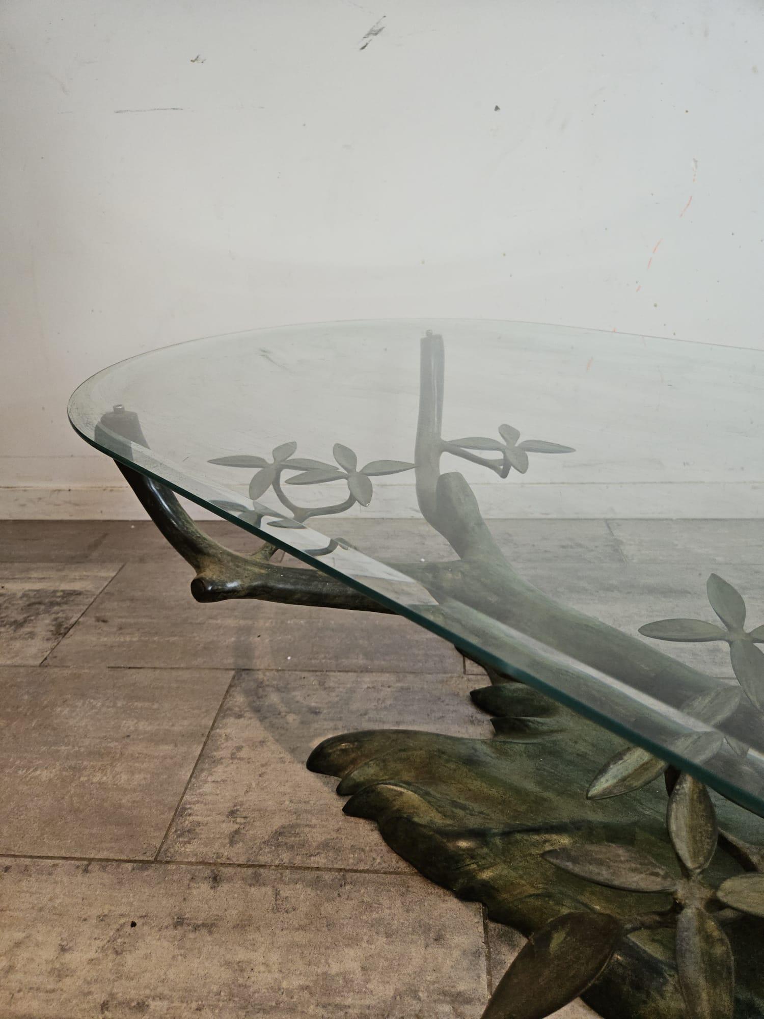 Laiton Table basse Bonsai par Willy Daro en vente