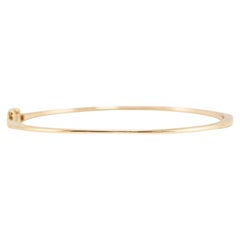 Bony Levy 14K Yellow Gold Thin Hinged Bangle Bracelet