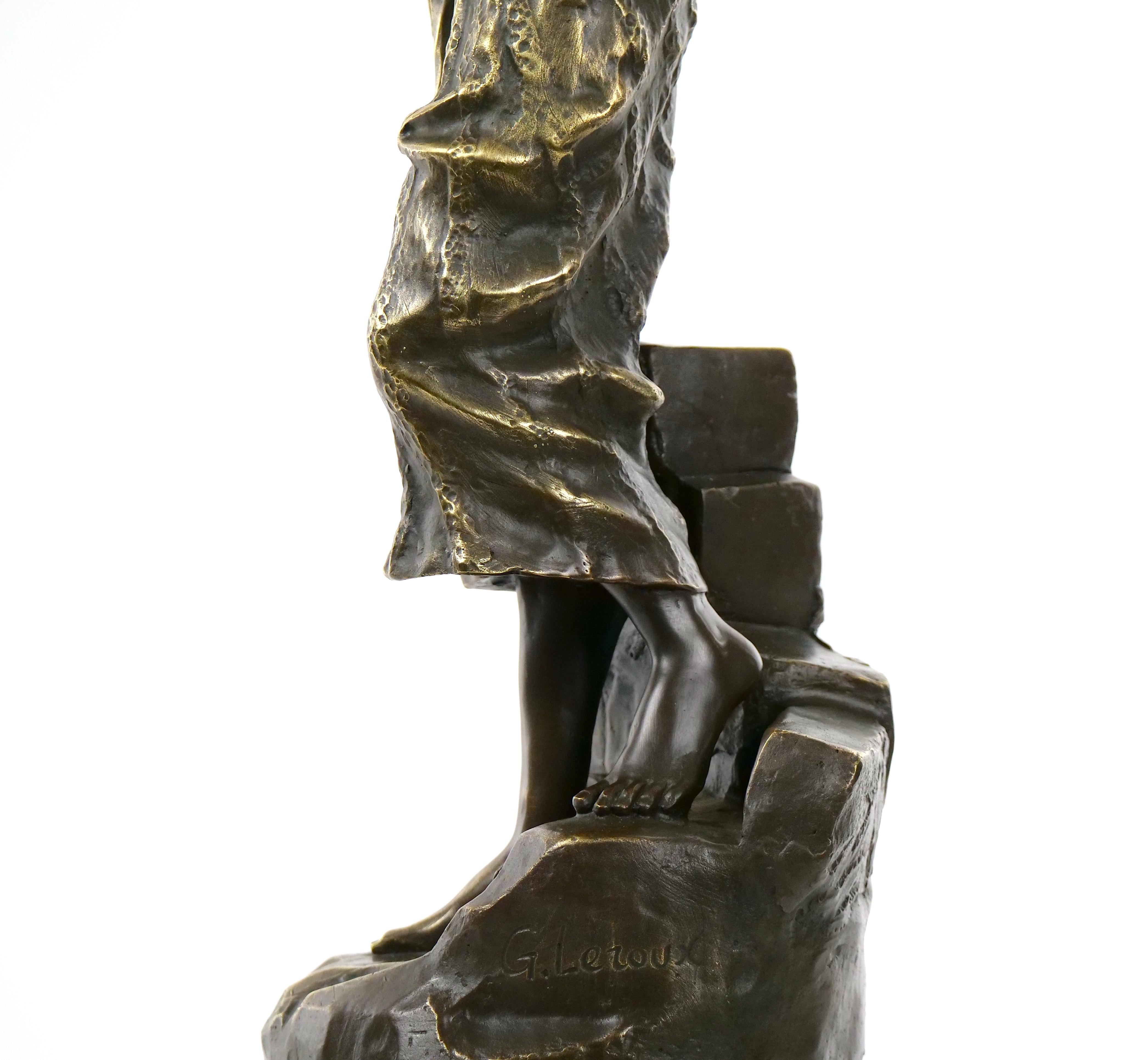 Bronze Sculpture of Rebecca After Gaston Veuvenot Leroux '1854-1942' 4