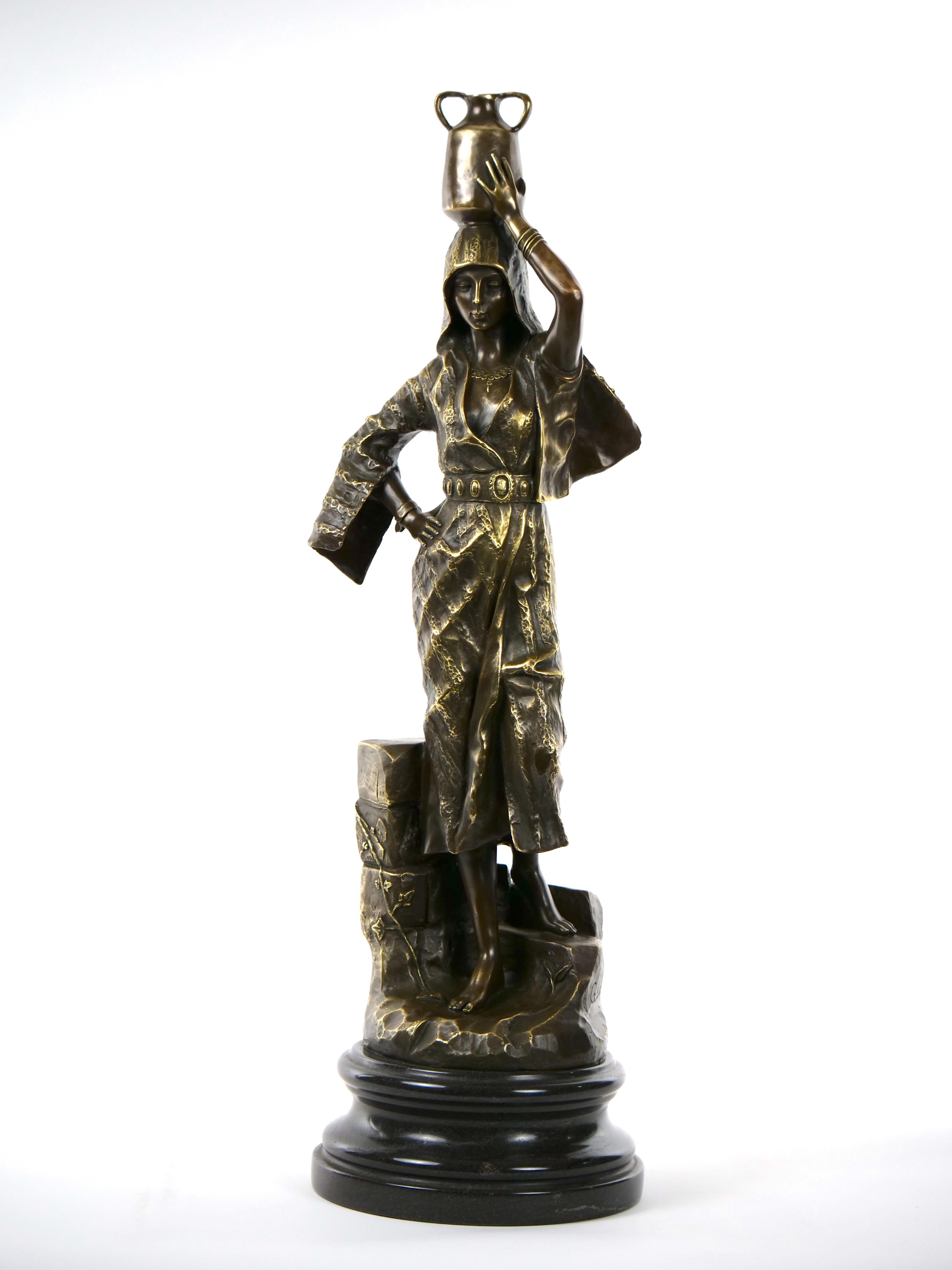 Bronze Sculpture of Rebecca After Gaston Veuvenot Leroux '1854-1942' 8