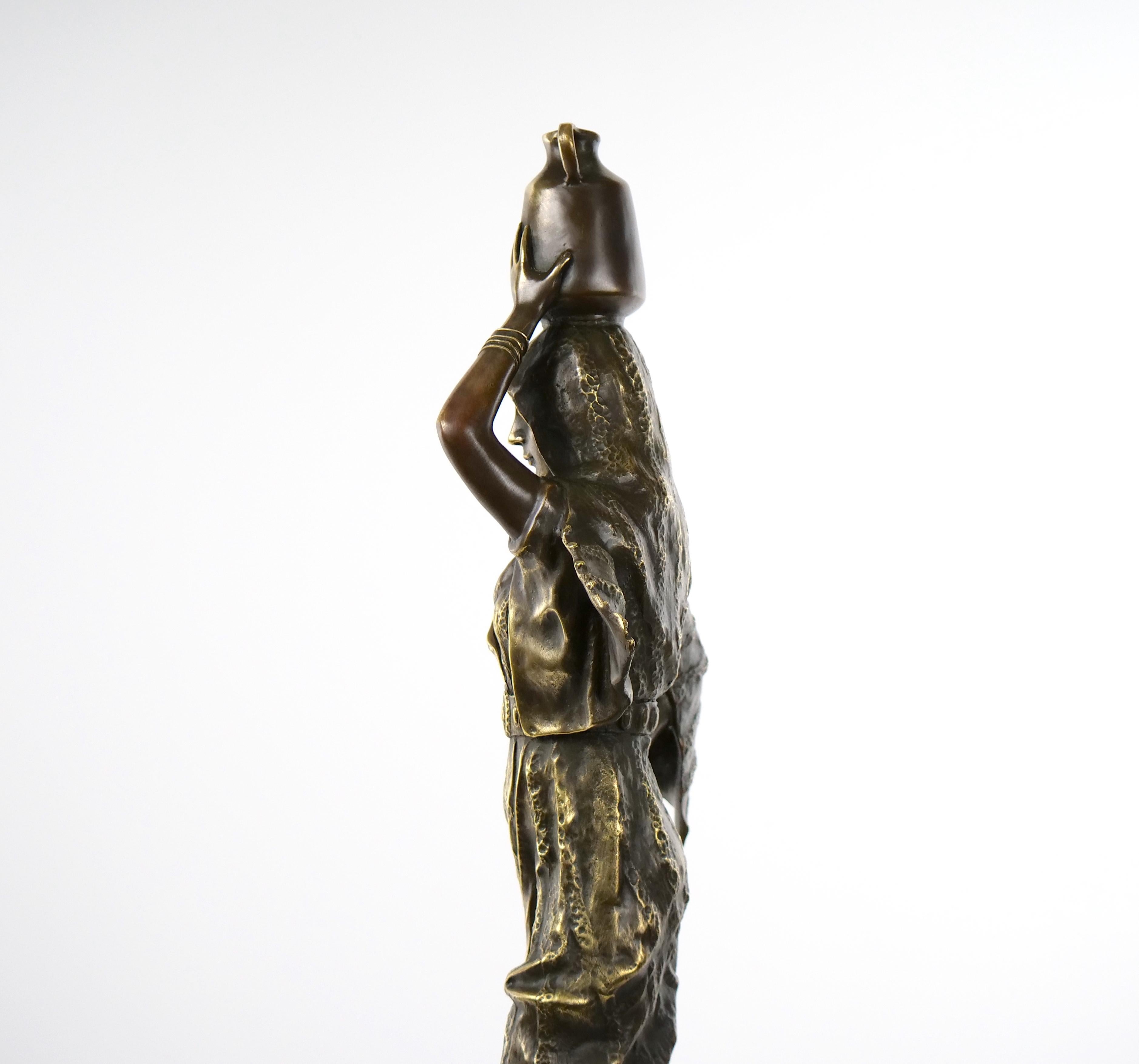 20th Century Bronze Sculpture of Rebecca After Gaston Veuvenot Leroux '1854-1942'