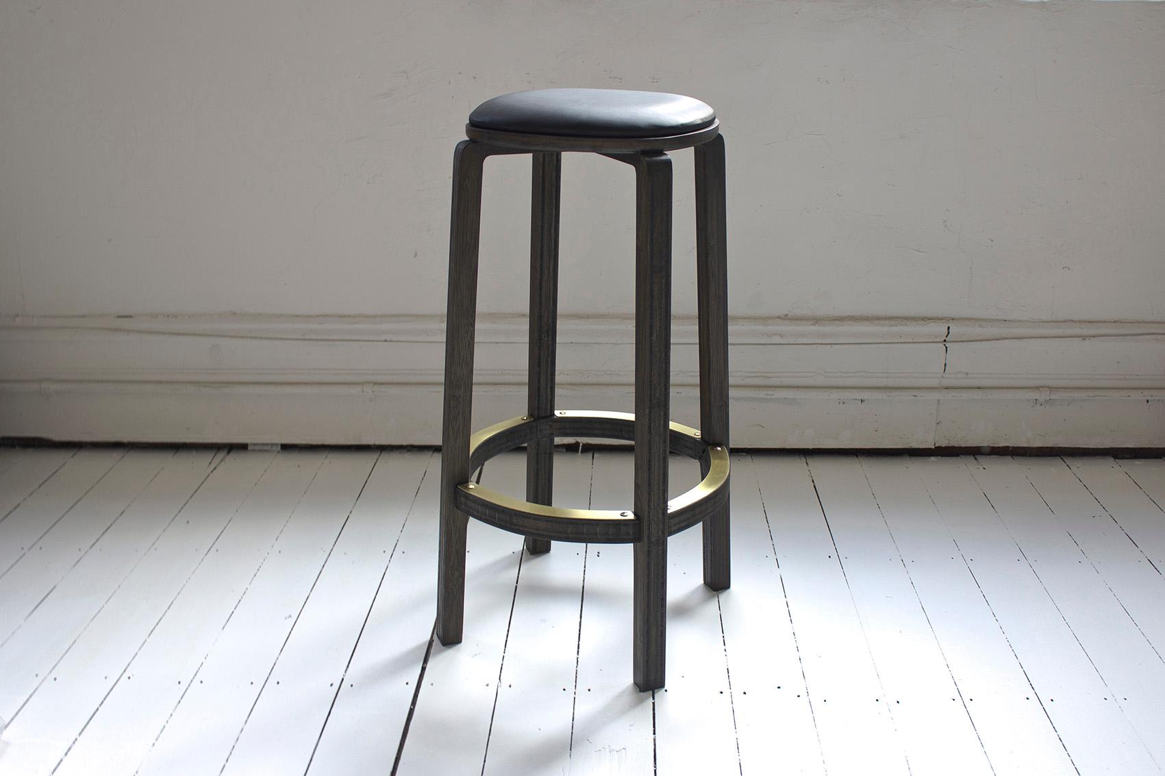 black bamboo bar stools