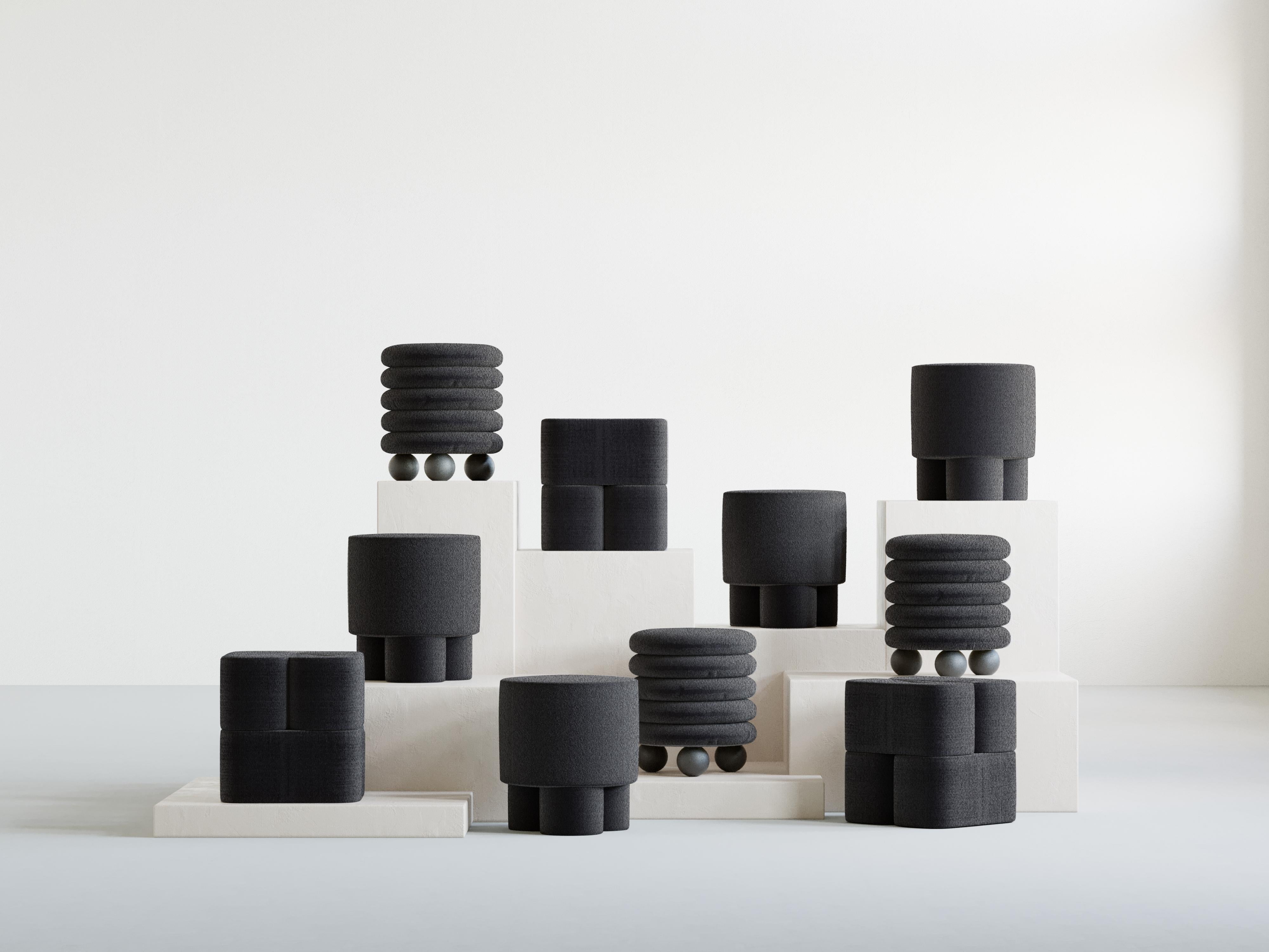 BOO Pouf Brauner Samt von Hermhaus im Zustand „Neu“ im Angebot in istanbul, TR