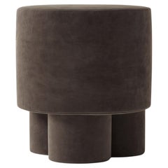 BOO Pouf Brown Velvet by Hermhaus – Modern Designer Pouf Inspired by Nature