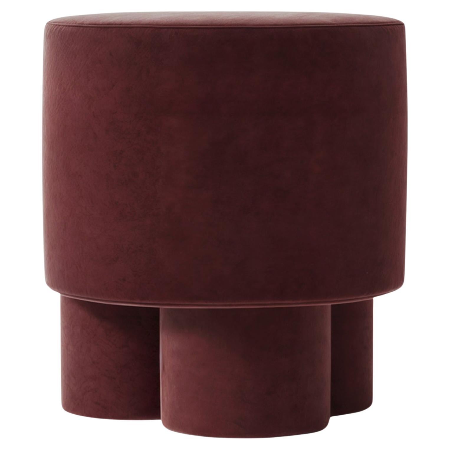BOO Pouf Claret Red Velvet by Hermhaus