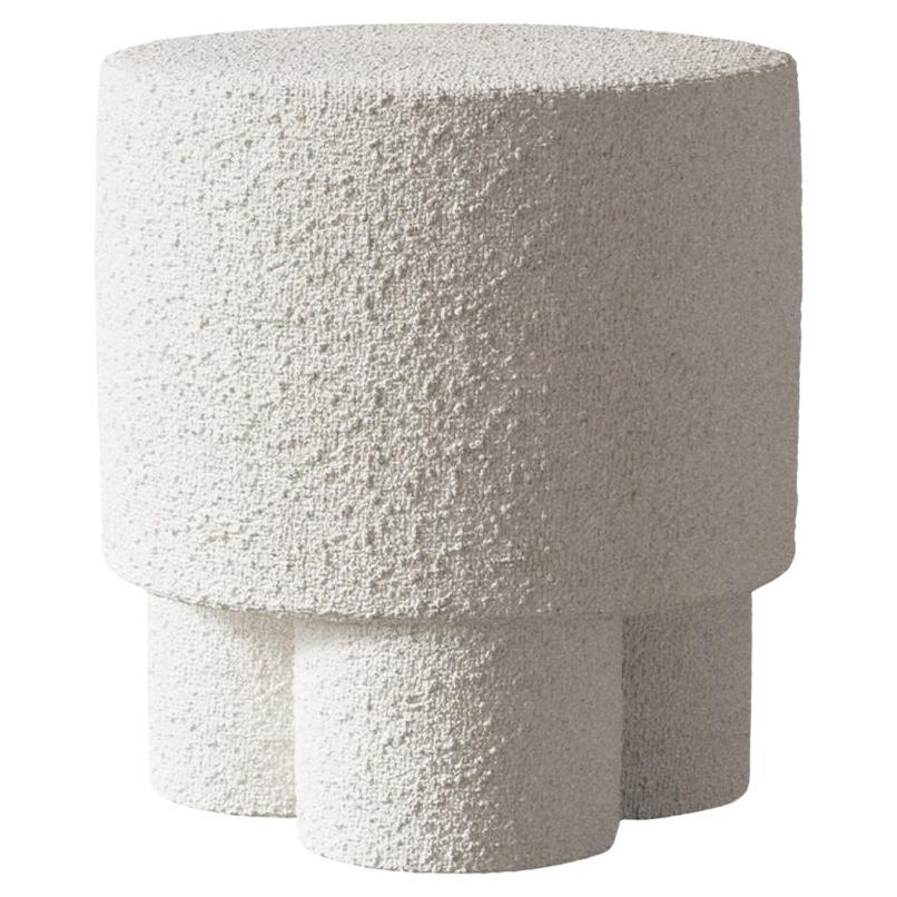 BOO Pouf White Boucle by Hermhaus