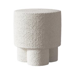 BOO Pouf White Boucle by Hermhaus