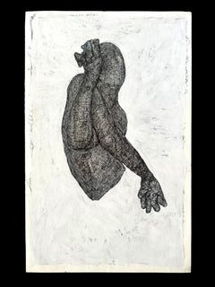 „A Present in Stuck in Past Mistakes“ (FRAMED) Gemälde von Booboo Stewart