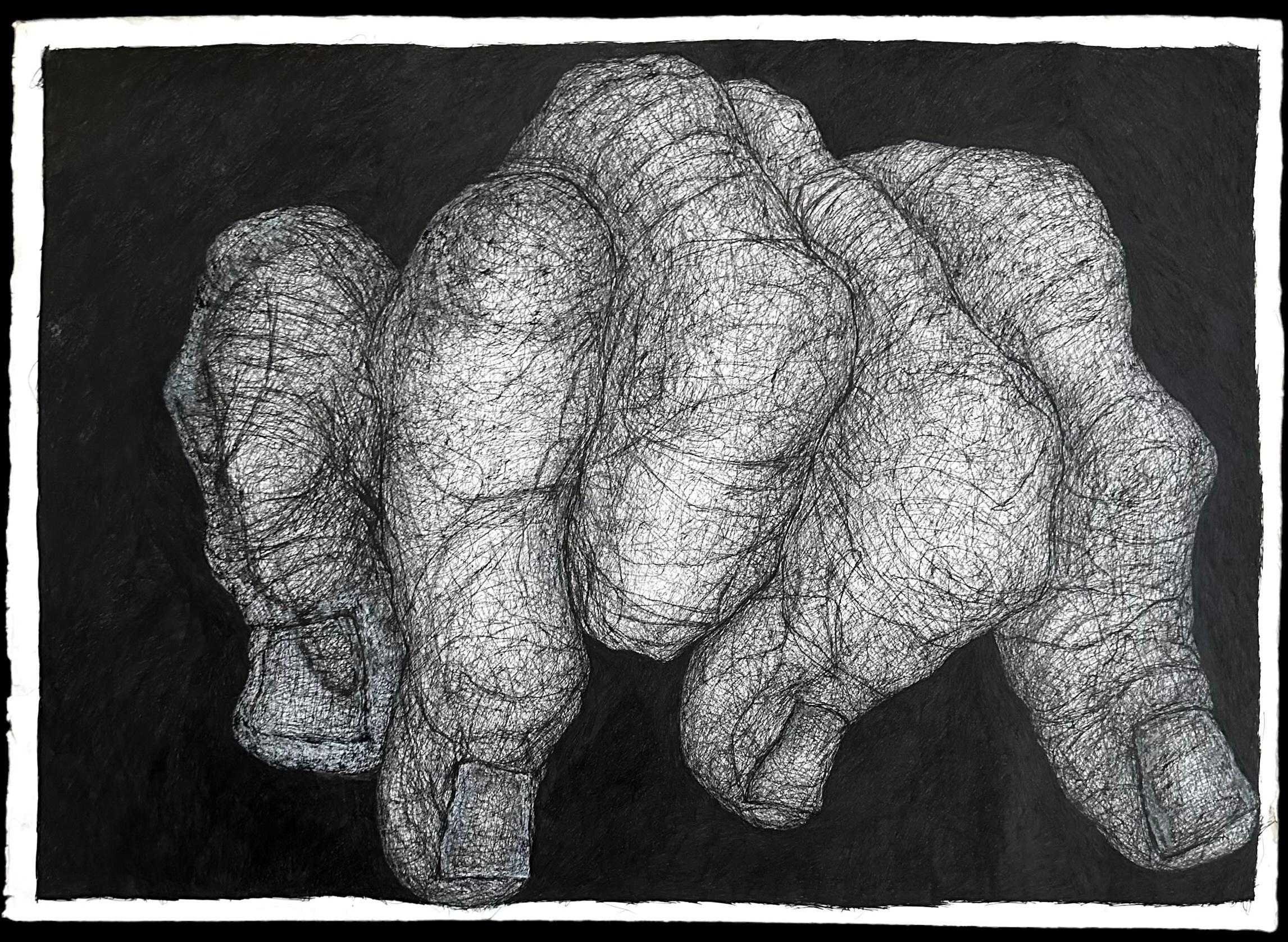 "Siempre puedo oírte pero..." (ENMARCADO) Cuadro 30" x 42" in by Booboo Stewart