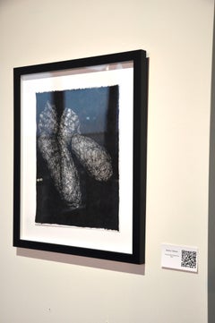 "I Guess it Never Really Goes Away" (FRAMED) Peinture 14x11 in by Booboo Stewart