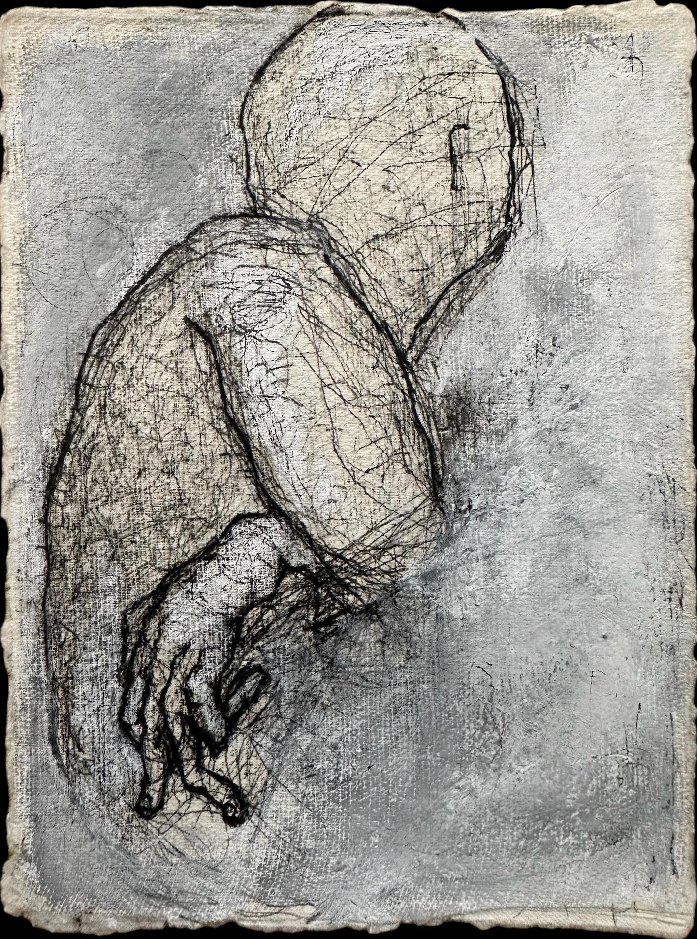 "Pienso más de lo que quiero pensar" Pintura 8" x 6" pulgadas de Booboo Stewart