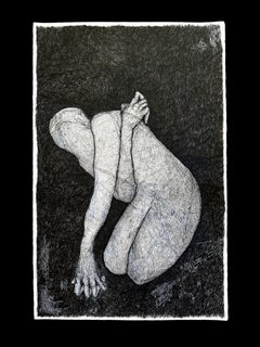 Pittura surrealista "Penance" (FRAMED) 40" x 26" inch by Booboo Stewart