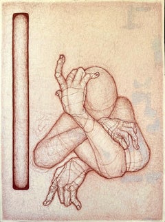 Booboo Stewart - "Tentado por..." (ENMARCADO) Cuadro abstracto 30" x 22" pulgadas by Booboo Stewart "Tentado por..." (ENMARCADO) Cuadro abstracto 30" x 22" pulgadas by Booboo Stewart