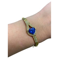 Boodle & Dunthorne, bracelet jonc en saphir et diamants