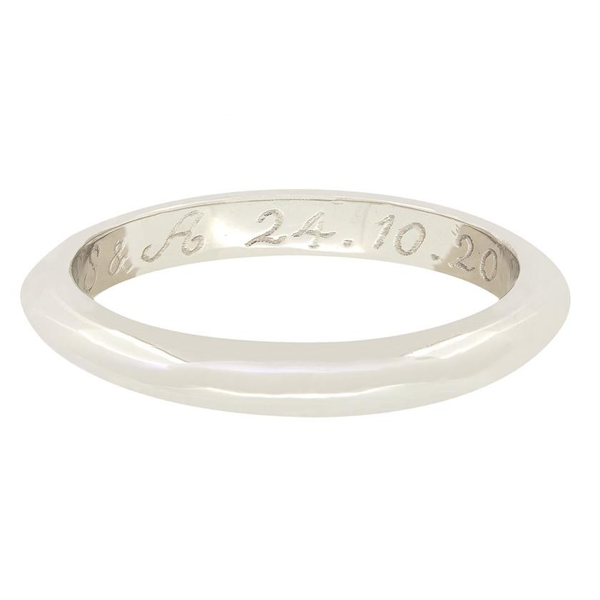 Boodles 0,29 Karat Diamant „Blütenblatt“ Ehering (Brillantschliff) im Angebot