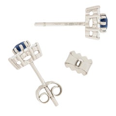 Boodles 0.30 Carat Sapphire and Diamond Earrings