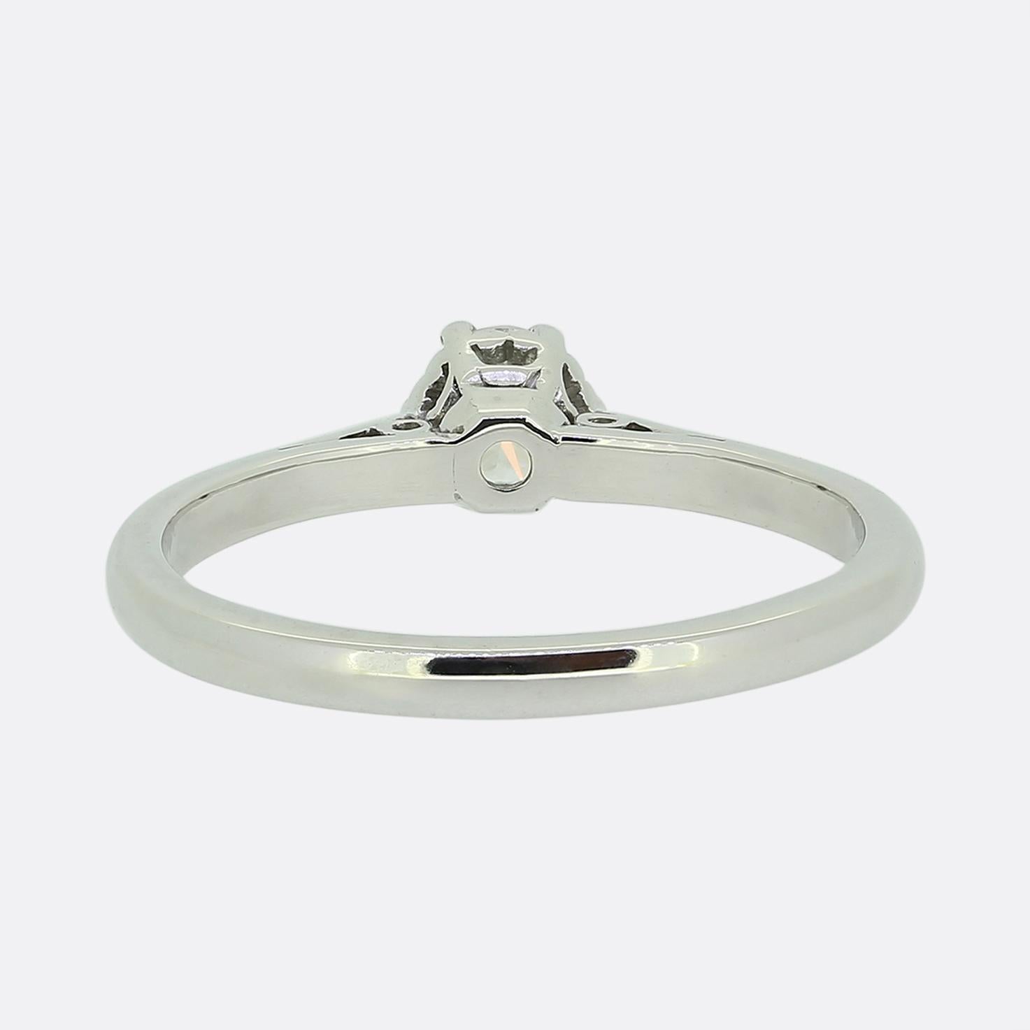 Women's or Men's Boodles 0.41 Carat Diamond Solitaire Engagement Ring For Sale