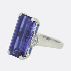 Boodles 15.02 Carat Tanzanite and Diamond Ring