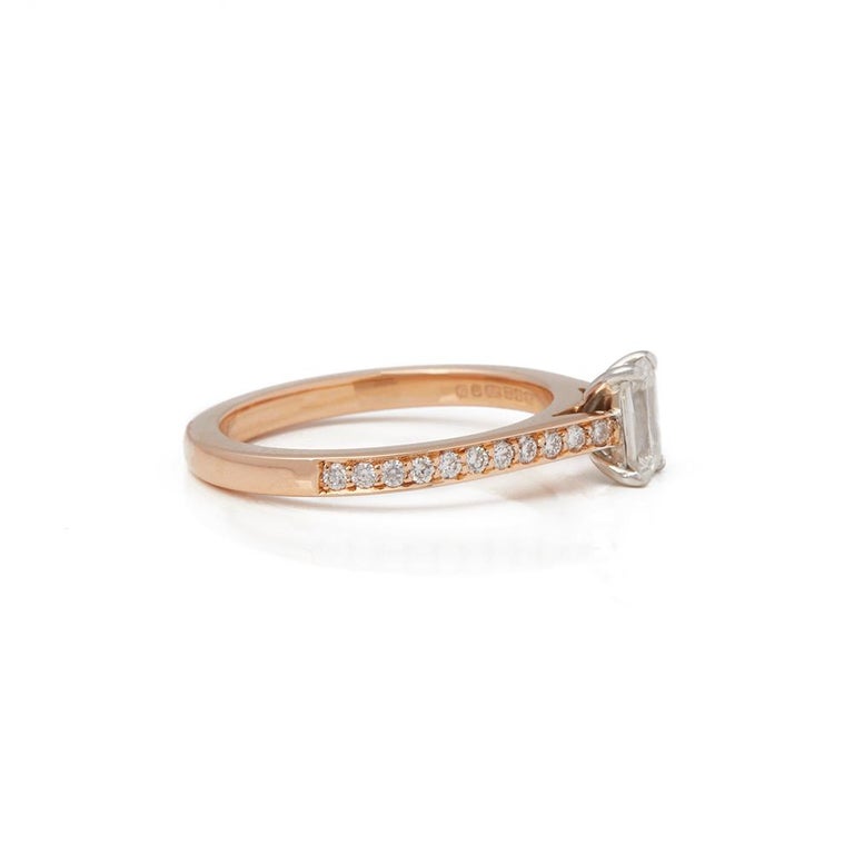 Boodles 18 Karat Rose Gold Harmony Ashoka Cut Diamond Ring at 1stDibs