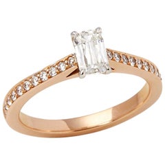 Boodles 18 Karat Rose Gold Harmony Ashoka Cut Diamond Ring