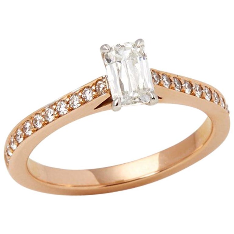 Boodles 18 Karat Rose Gold Harmony Ashoka Cut Diamond Ring at 1stDibs