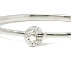 Boodles 18 Karat White Gold Diamond Roulette Flip Bracelet