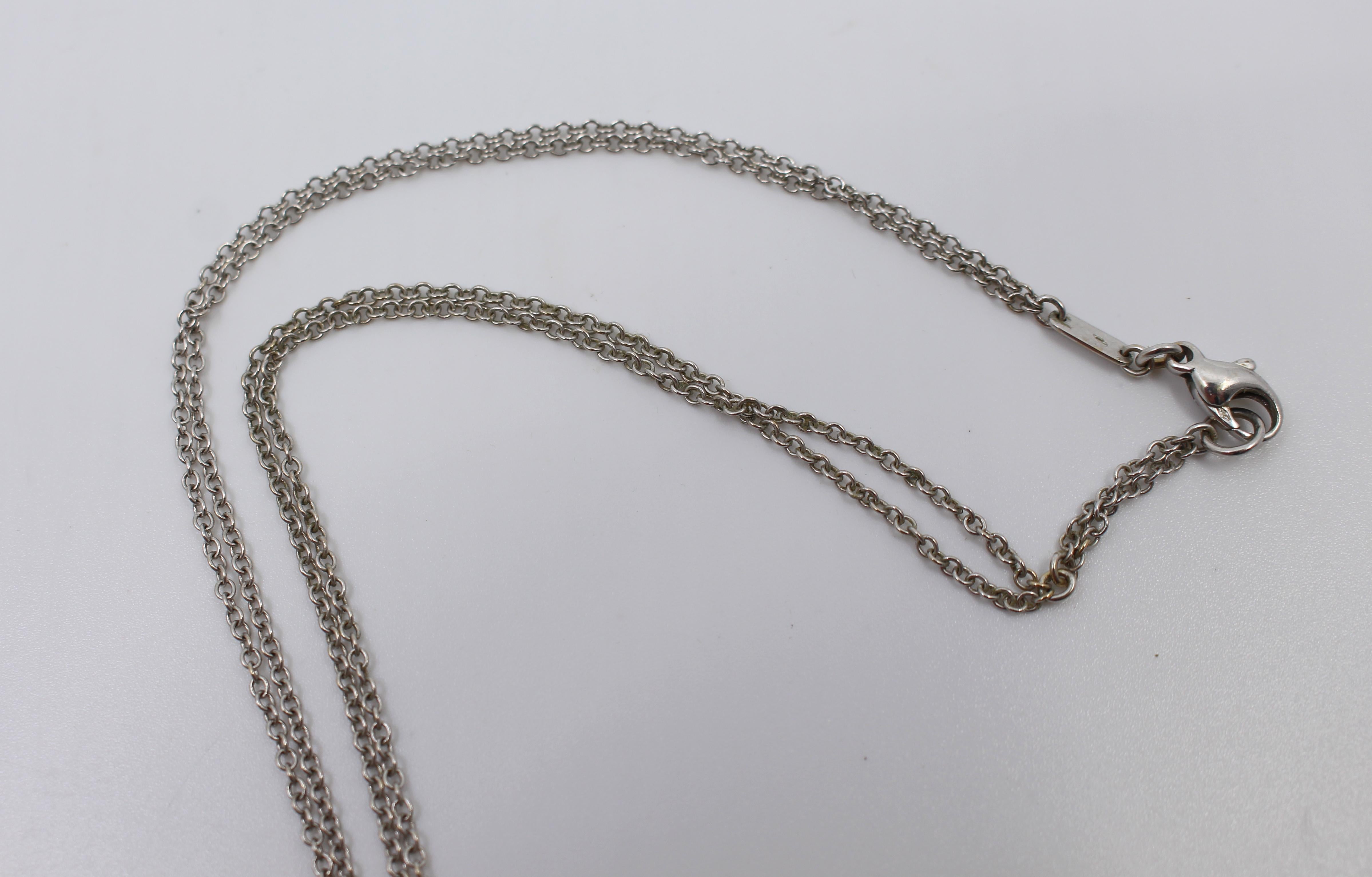 Boodles 18ct Gold Diamond & Mother of Pearl Cross on Chain 2