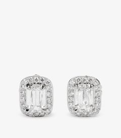 Boodles Orecchini a perno in platino con diamante taglio Ashoka da 1 ct.