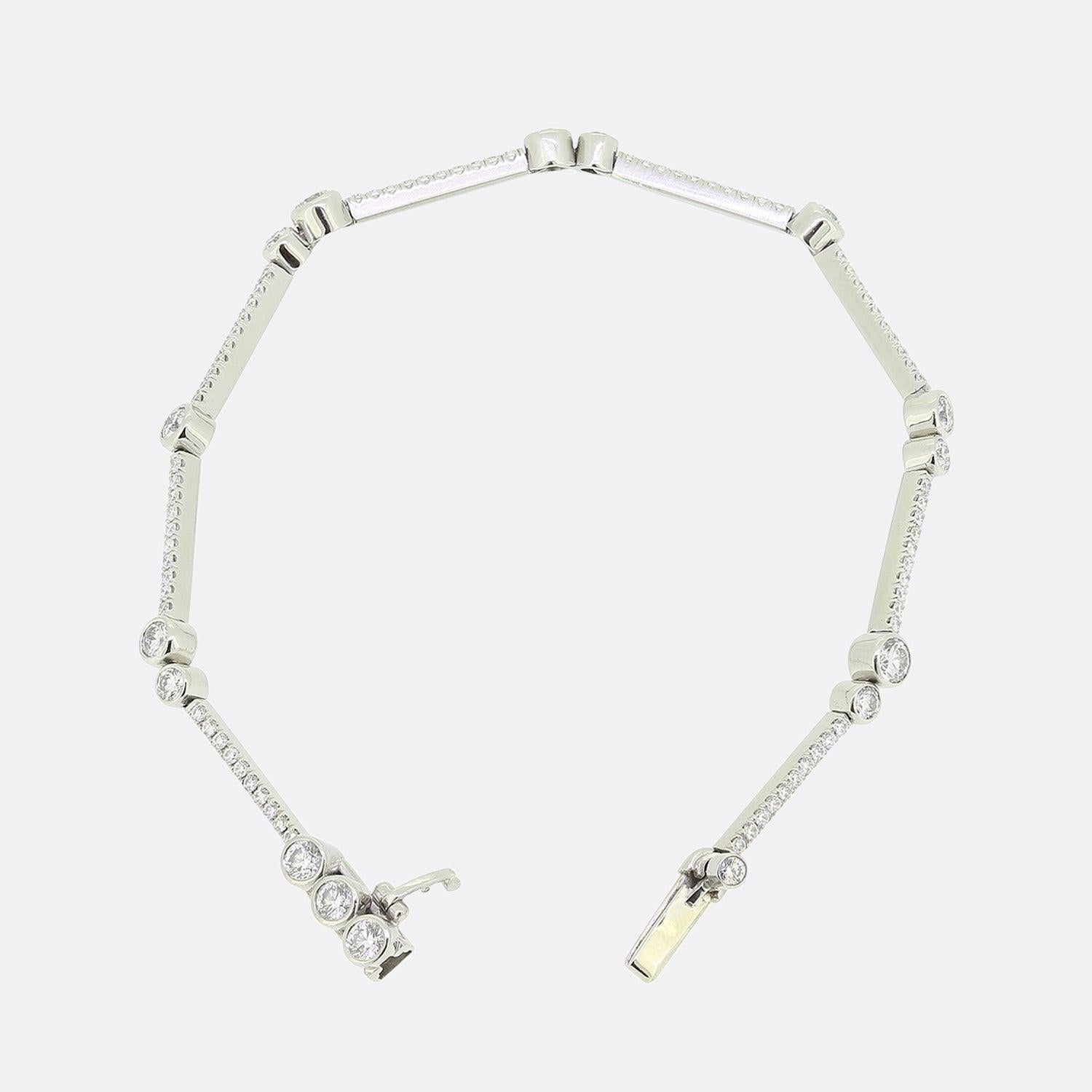 Boodles Wasserfall-Armband mit 2,00 Karat Diamanten Damen