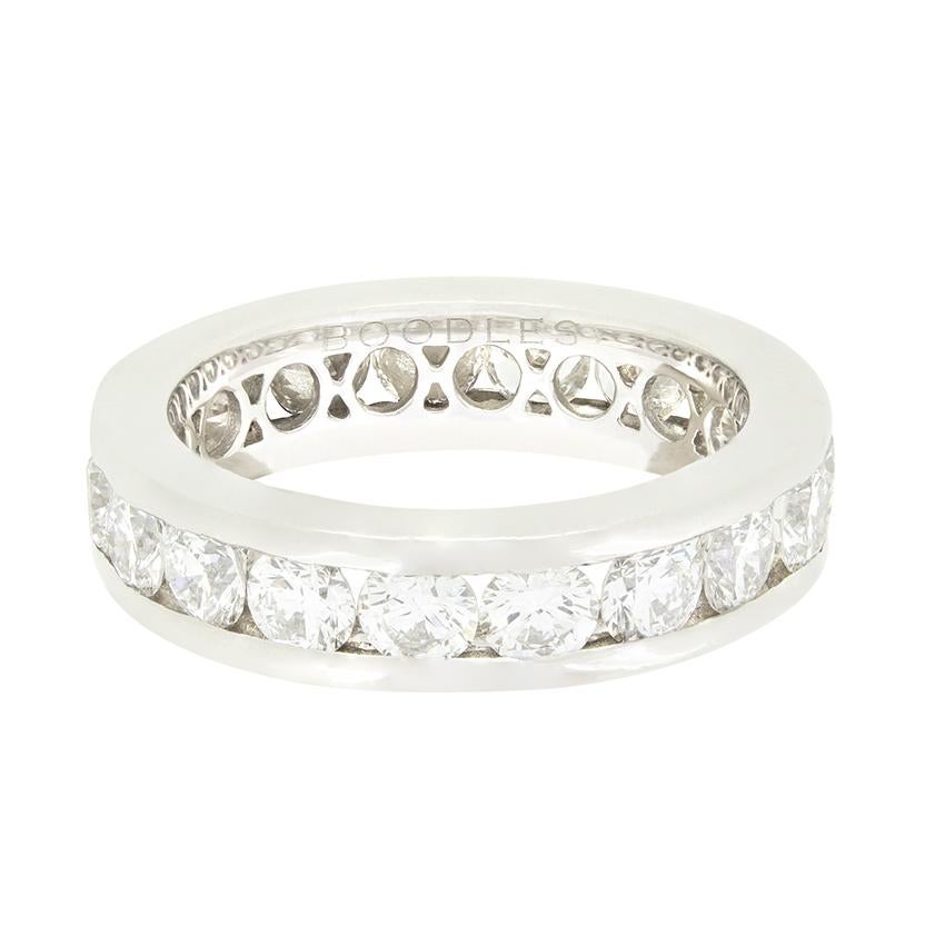 Boodles 2,88ct Diamant Ewigkeitsring (Brillantschliff) im Angebot
