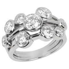 Boodles 2,94ct Brillantschliff Diamant Platin Raindance Ring
