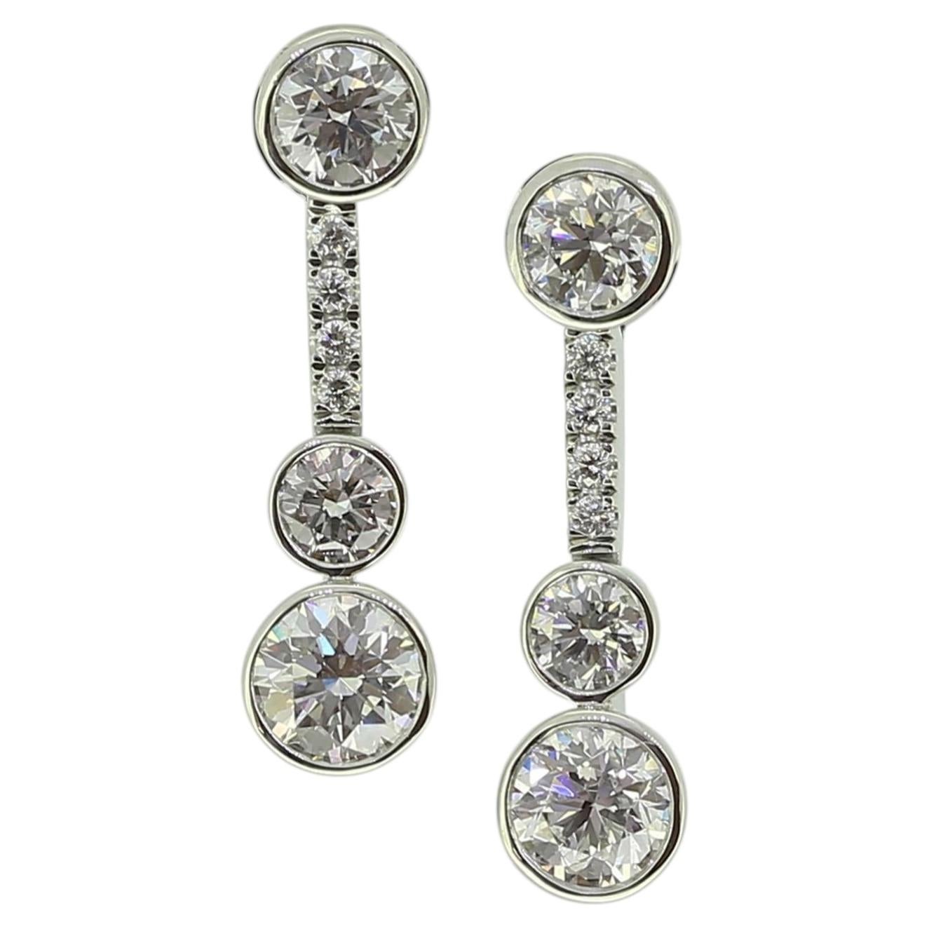 Boodles Diamond Waterfall Earrings For Sale