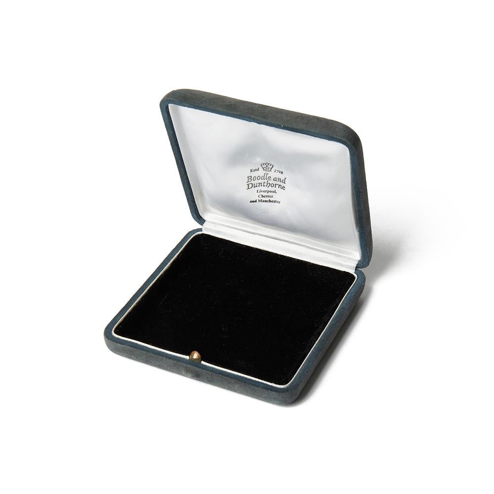 Boodles & Dunthorne 18 Karat Yellow Gold Diamond Hug Pendant Necklace 2